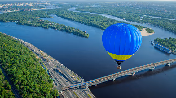 Подарунки програмісту - Політ на повітряній кулі над Києвом