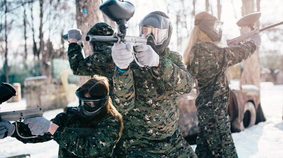 Пейнтбол для компанії Активний відпочинок для дітей у Львові - Пейнтбол для компанії