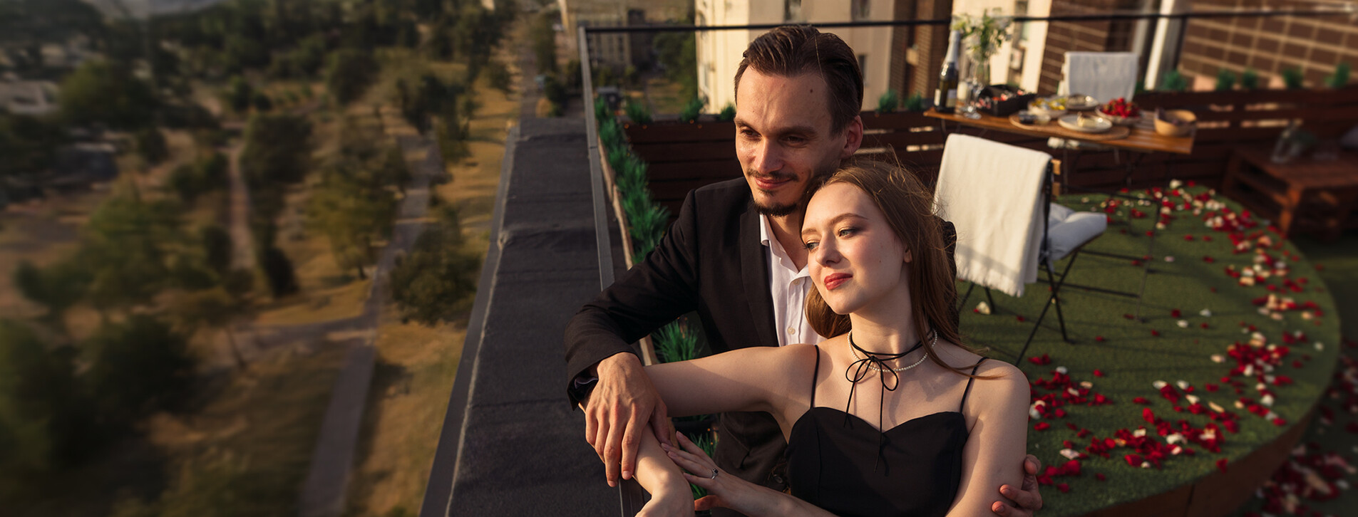 Фото 1 - Романтический вечер на крыше