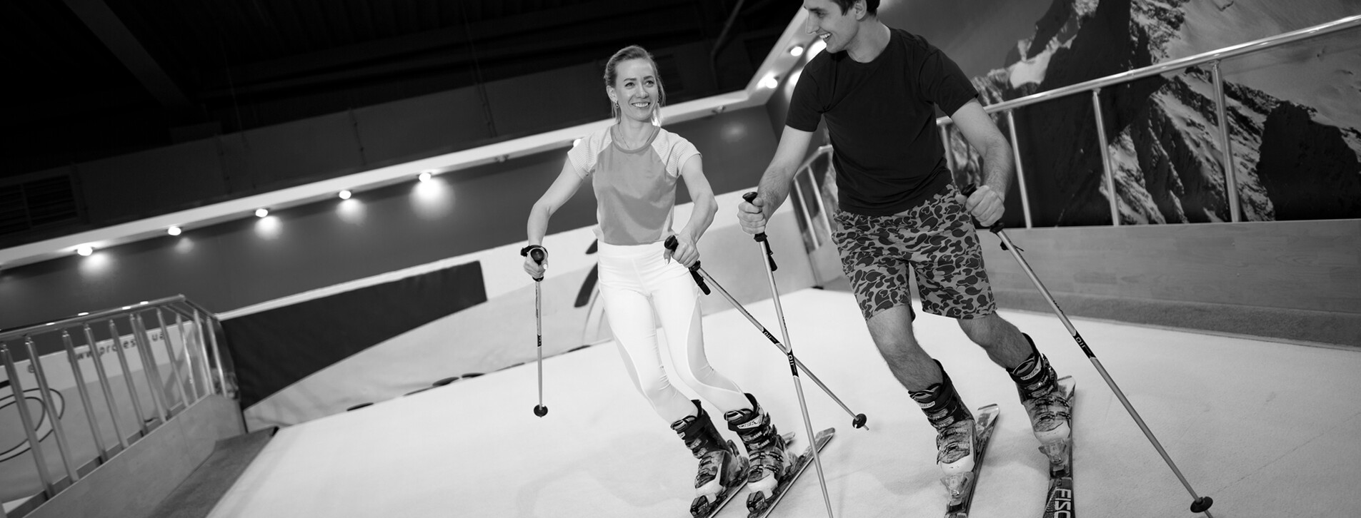 Фото 1 - Гірськолижний тренажер для двох