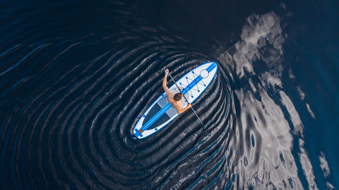 SUP-серфінг Сорприз на ювілей жінці в Дніпрі - SUP-серфінг