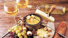 Вино и фондю для двоих Вино и фондю для двоих