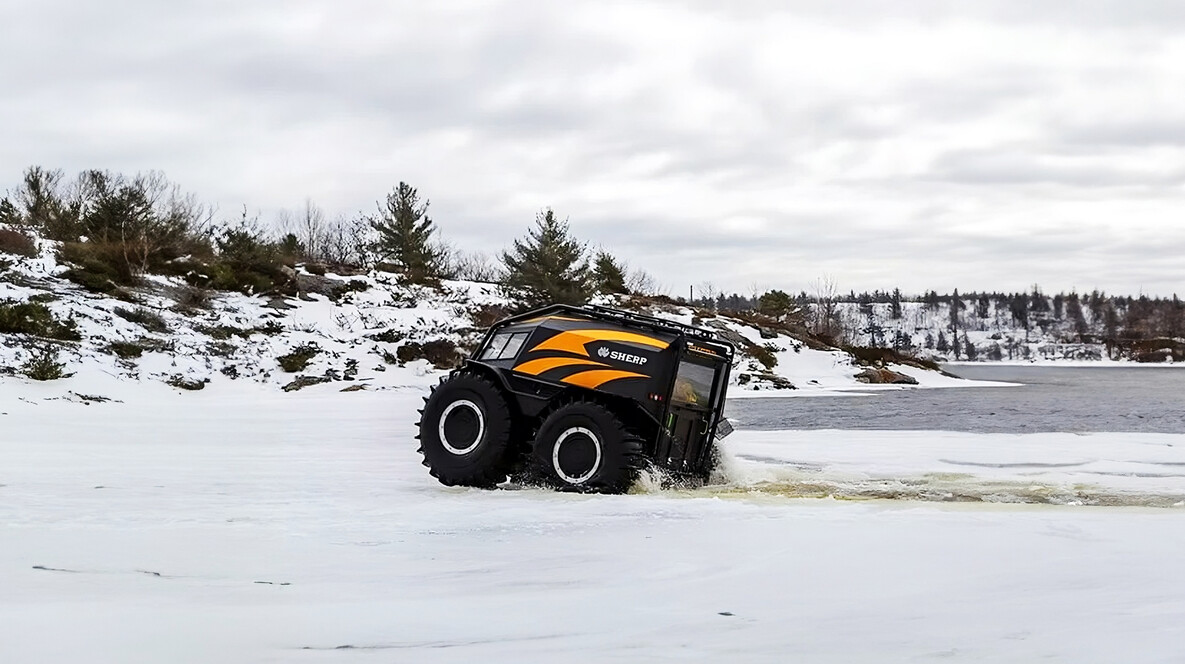 Катание на вездеходе Sherp Катание на вездеходе Sherp