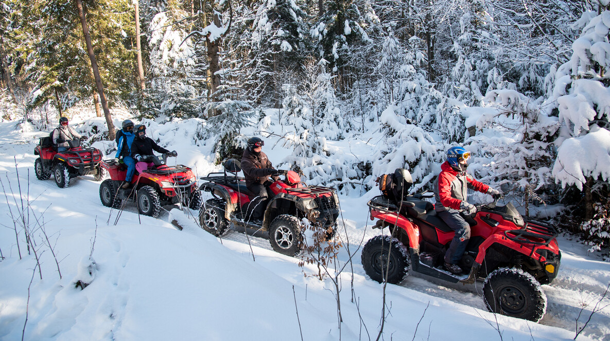 Прогулянка на квадроциклах для компанії Подарунки водієві у Львові - Прогулянка на квадроциклах для компанії