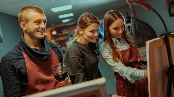 Живопись и вино для компании Живопись и вино для компании