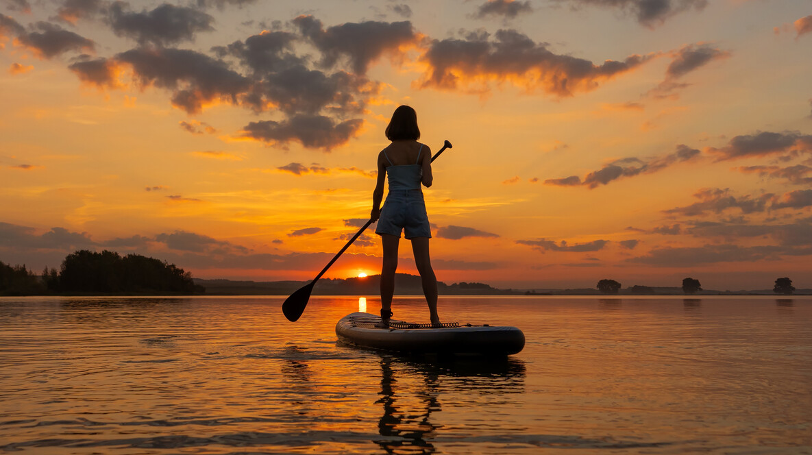 SUP-серфінг на заході сонця Подарунки братові на 27 років - SUP-серфінг на заході сонця