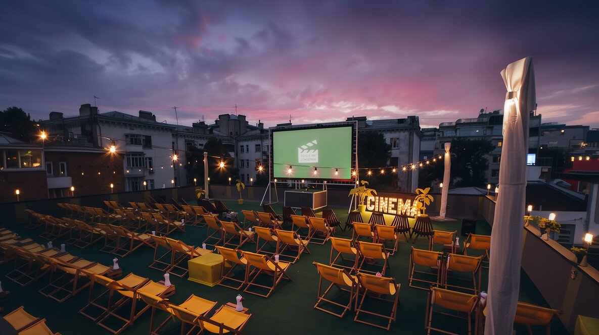 Кінотеатр на даху для компанії Ігри та вечірки - Кінотеатр на даху для компанії