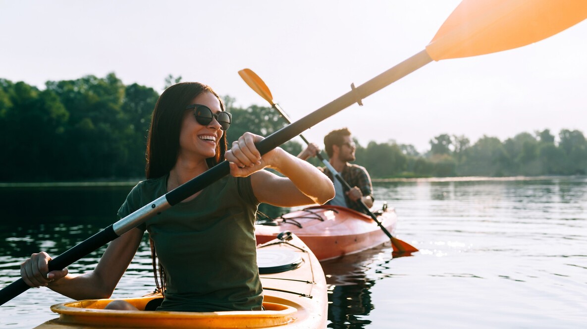 Прогулянка на каяках озером для двох Подарунки тату на 14 лютого в Харкові - Прогулянка на каяках озером для двох