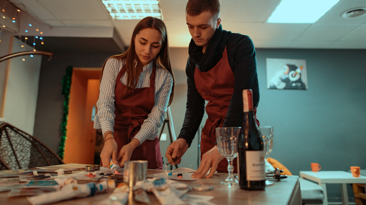 Живопис і вино для двох Категорії вражень в Івано-Франківську - Живопис і вино для двох