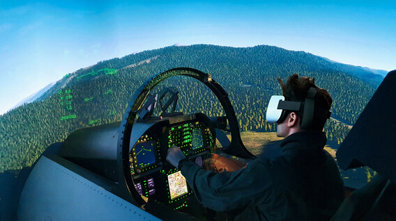 Авіатренажер винищувача F-18 у VR-окулярах Подарунки хлопцеві на 18 років - Авіатренажер винищувача F-18 у VR-окулярах