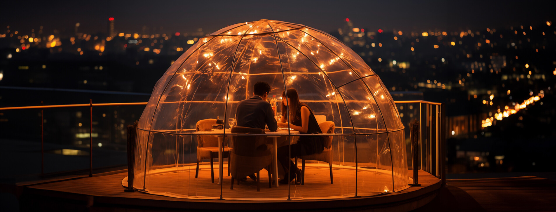 Фото 1 - Вечеря на даху в куполі