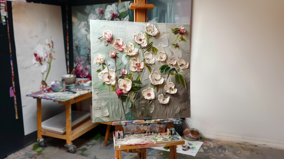 Майстер-клас живопису текстурною пастою для компанії Категорії вражень у Тернополі - Майстер-клас живопису текстурною пастою для компанії