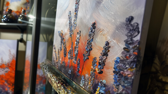 Мастер-класс живописи текстурной пастой для компании Категории впечатлений в Тернополе - Мастер-класс живописи текстурной пастой для компании