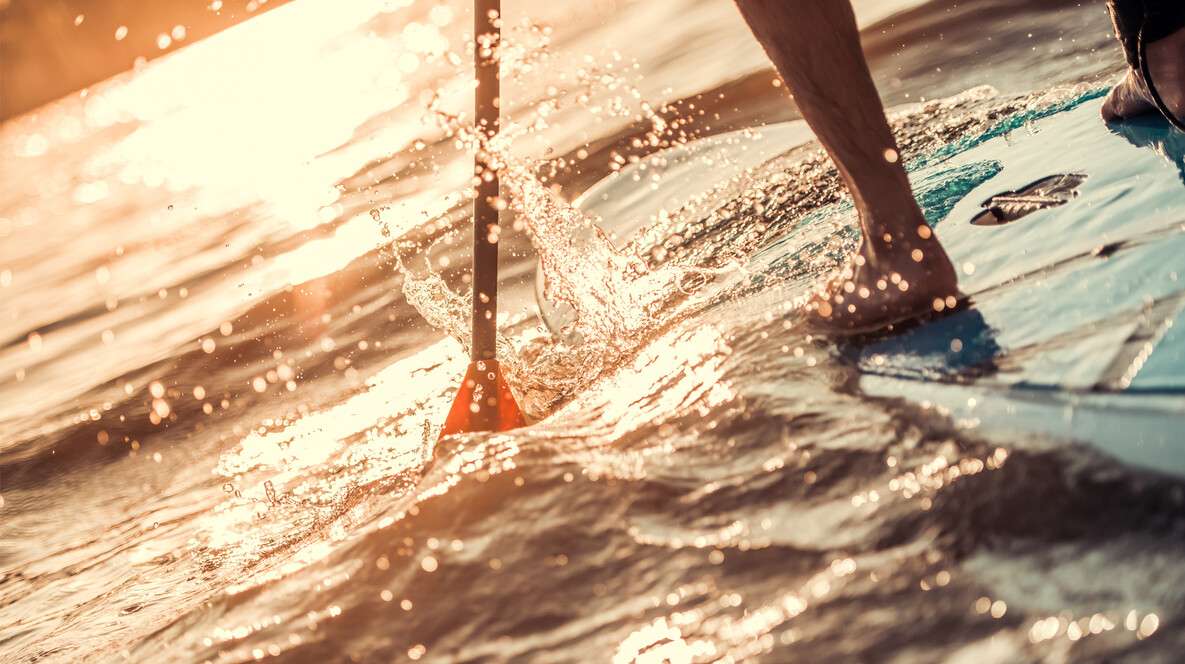 SUP-серфінг на заході сонця для двох Подарунки кумам у Львові - SUP-серфінг на заході сонця для двох