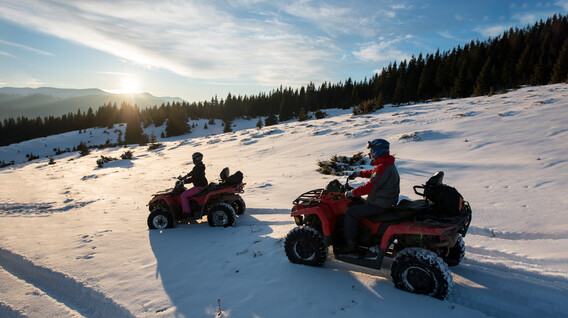 Прогулянка на квадроциклах у Карпатах для двох Подарунки пасічнику в Івано-Франківську - Прогулянка на квадроциклах у Карпатах для двох