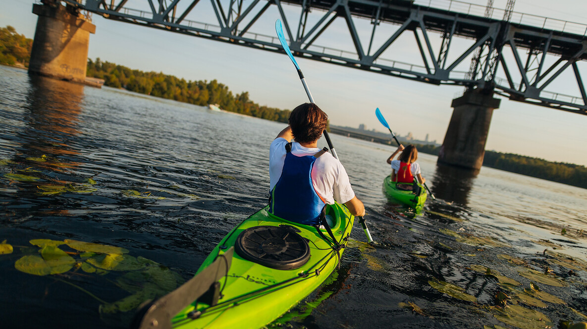 Прогулянка на каяках для двох Водні розваги в Одесі - Прогулянка на каяках для двох