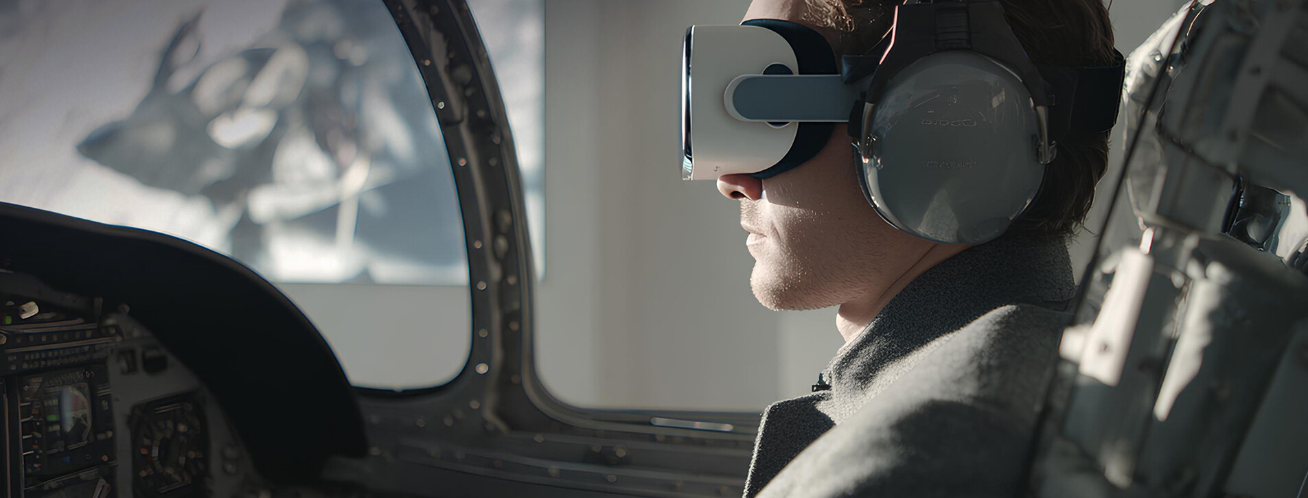 Фото 1 - Авіасимулятор Л-39 у VR-окулярах для двох