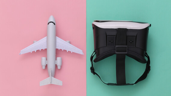 Авиасимулятор в VR-очках для двоих Полеты - Авиасимулятор в VR-очках для двоих