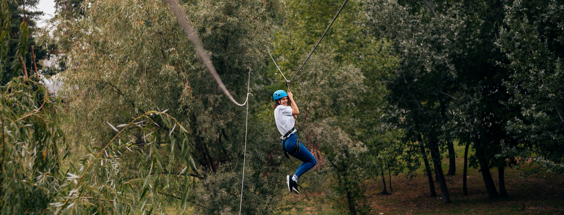 Троллейный парк для компании в Киеве - 8 Фото 8 - Полет на Zip-line для компании
