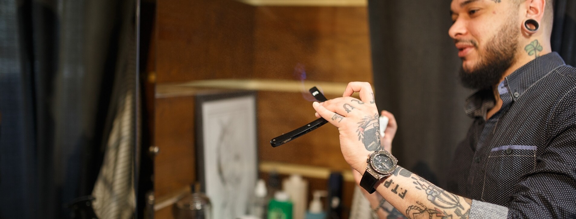 Бритье опасной бритвой в Харькове - 2 Фото 2 - Бритье опасной бритвой