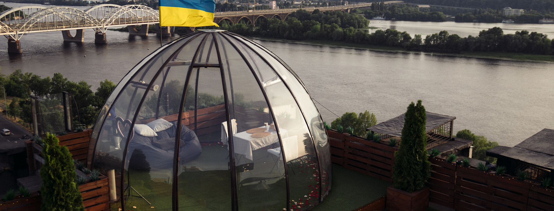 Романтичний вечір на даху в Києві - 4 Фото 4 - Романтичний вечір на даху