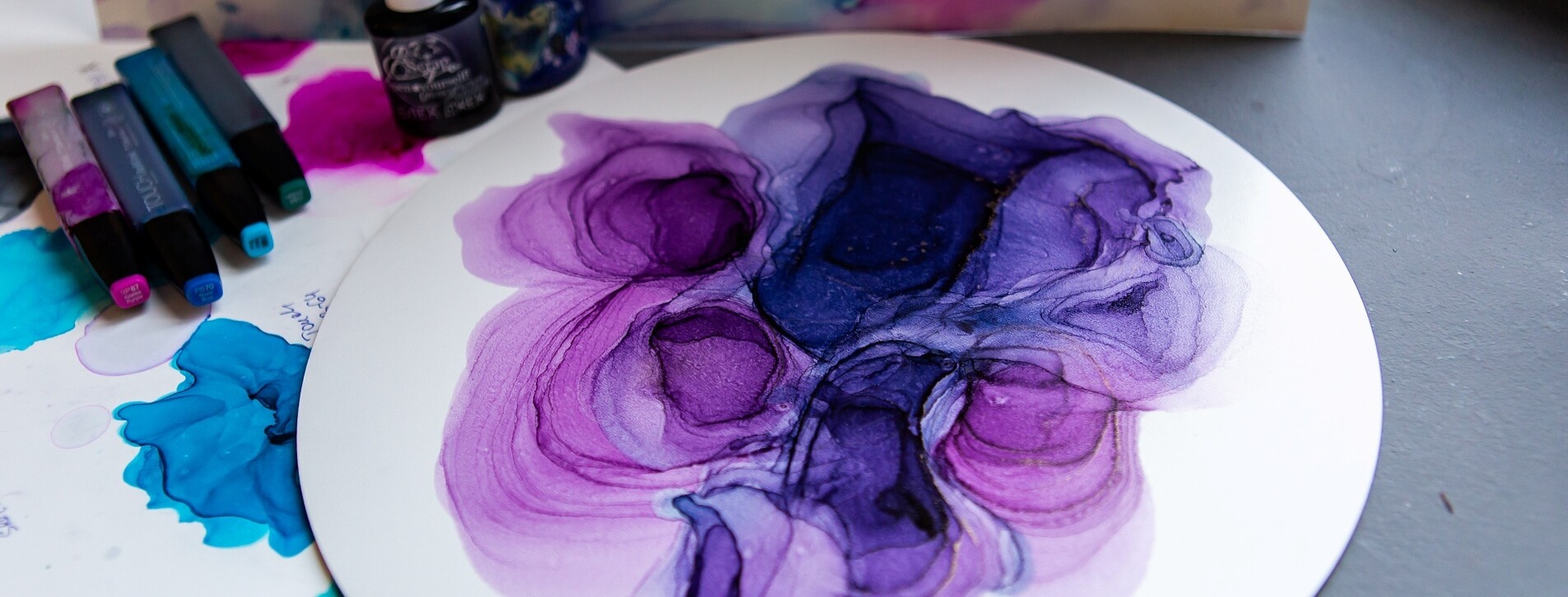 Живопись в технике Alcohol Ink в Киеве - 2 Фото 2 - Живопись в технике Alcohol Ink