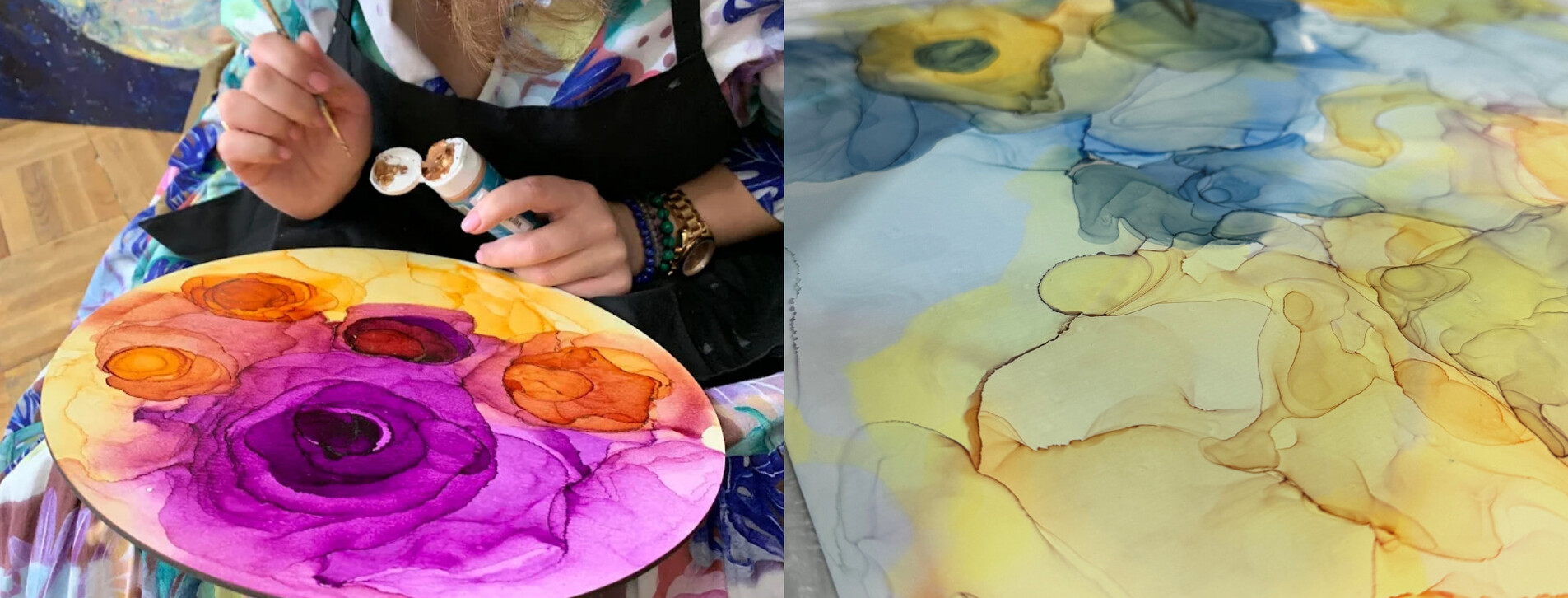 Живопись в технике Alcohol Ink в Киеве - 8 Фото 8 - Живопись в технике Alcohol Ink