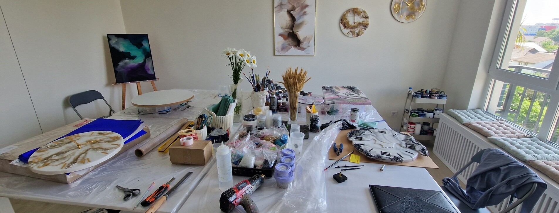 Абстрактная живопись Fluid Art для двоих в Хмельницком - 9 Фото 9 - Абстрактная живопись Fluid Art для двоих