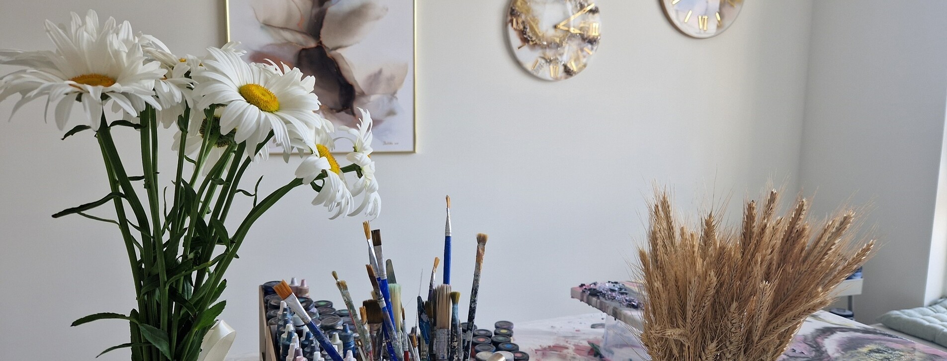 Абстрактная живопись Fluid Art для двоих в Хмельницком - 7 Фото 7 - Абстрактная живопись Fluid Art для двоих
