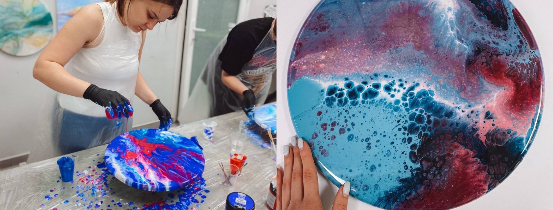 Абстрактная живопись Fluid Art для компании в Тернополе - 6 Фото 6 - Абстрактная живопись Fluid Art для компании