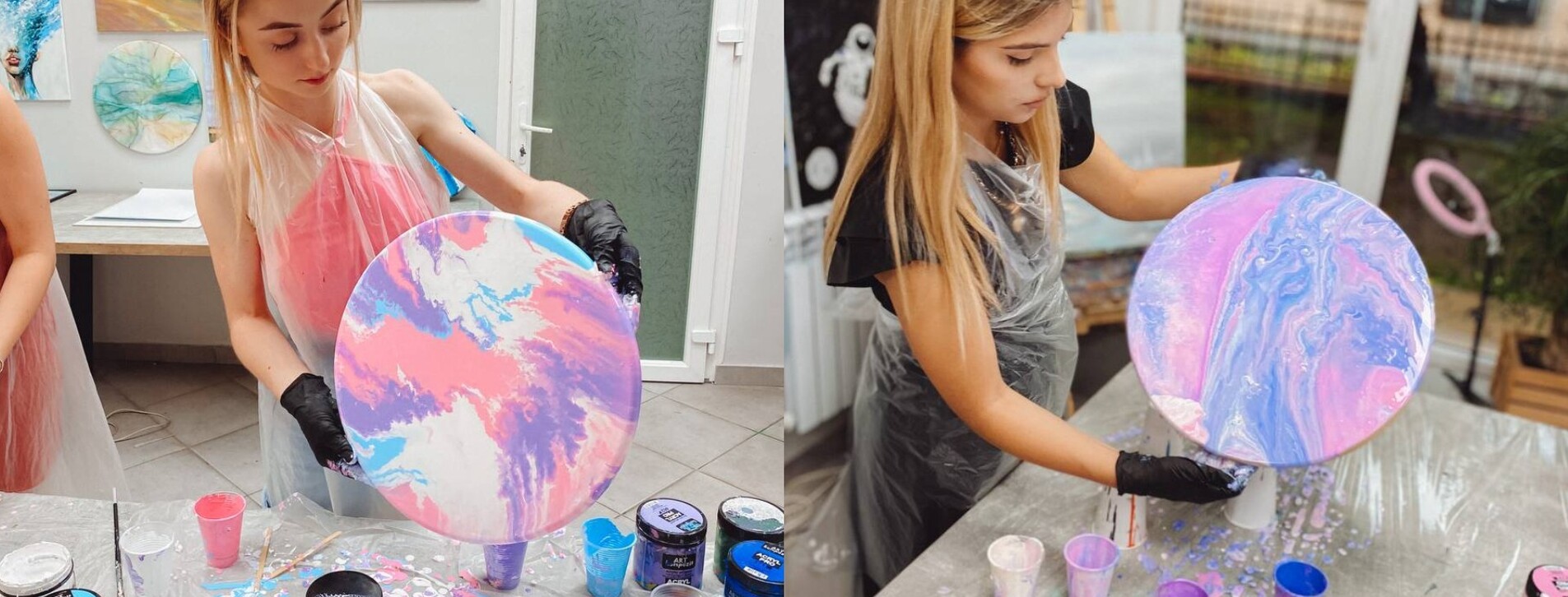 Абстрактная живопись Fluid Art для компании в Тернополе - 7 Фото 7 - Абстрактная живопись Fluid Art для компании