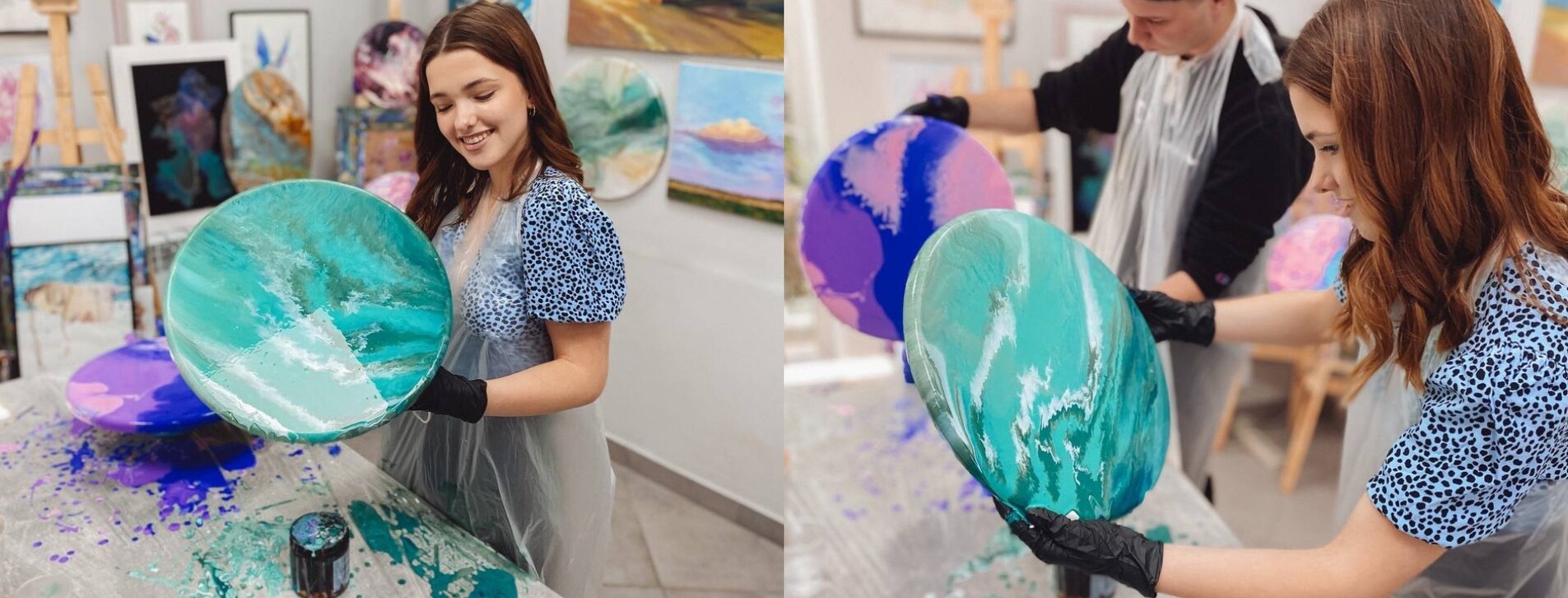 Абстрактная живопись Fluid Art для компании в Тернополе - 3 Фото 3 - Абстрактная живопись Fluid Art для компании